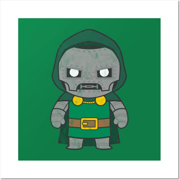 Kawaii Doctor Doom Wall Art by gabradoodle